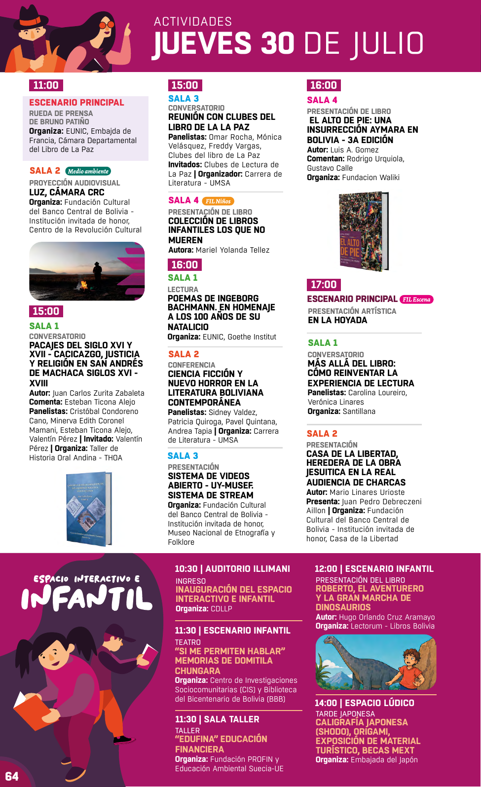 FIL La Paz 2026 - Agenda Página 2